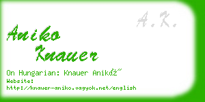 aniko knauer business card